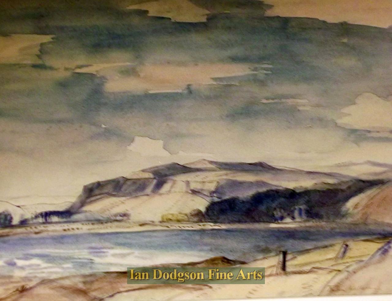 Robin Wallace - Whittbarrow Scar Watercolour (c1945)