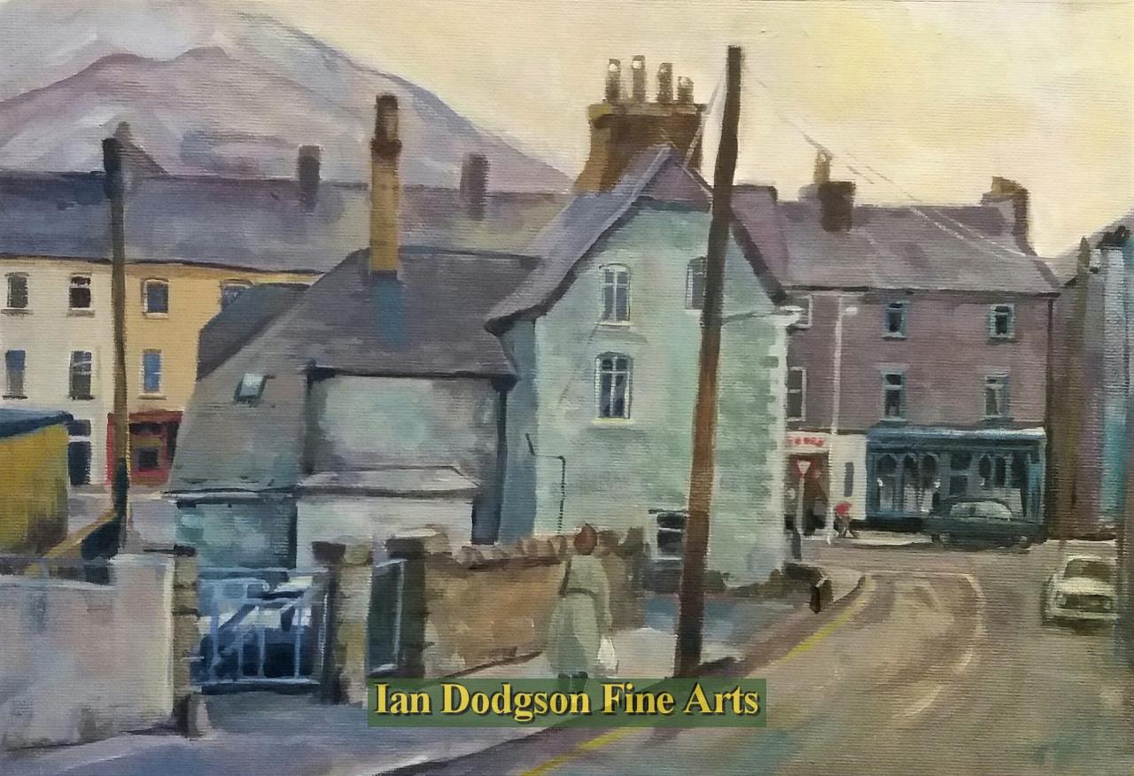 Martin Morley - Bethesda, Hen Gorsaf Heddlu Acrylic on board (2018)