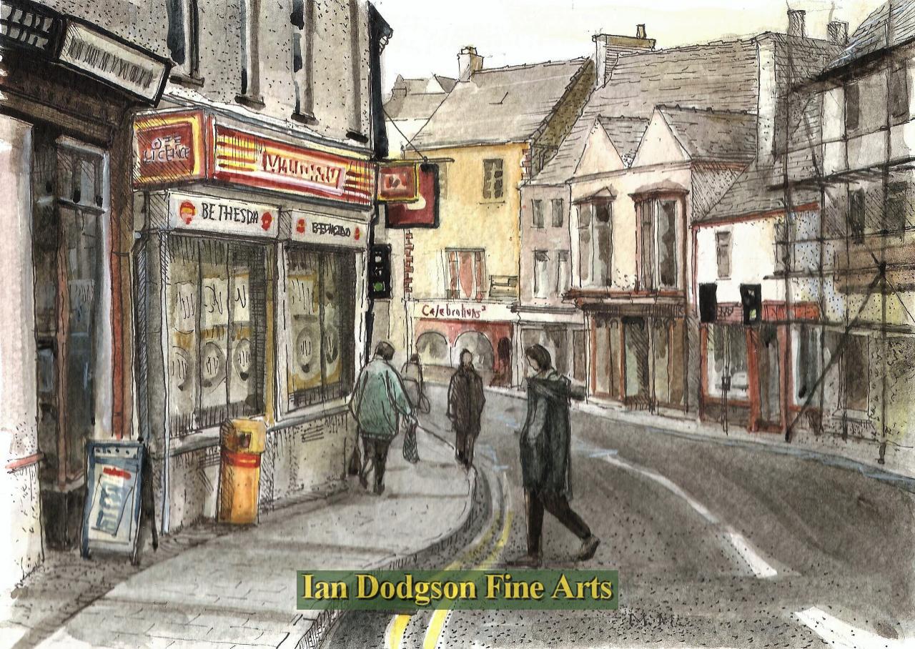Bethesda, High Street 1980`s by Martin Morley