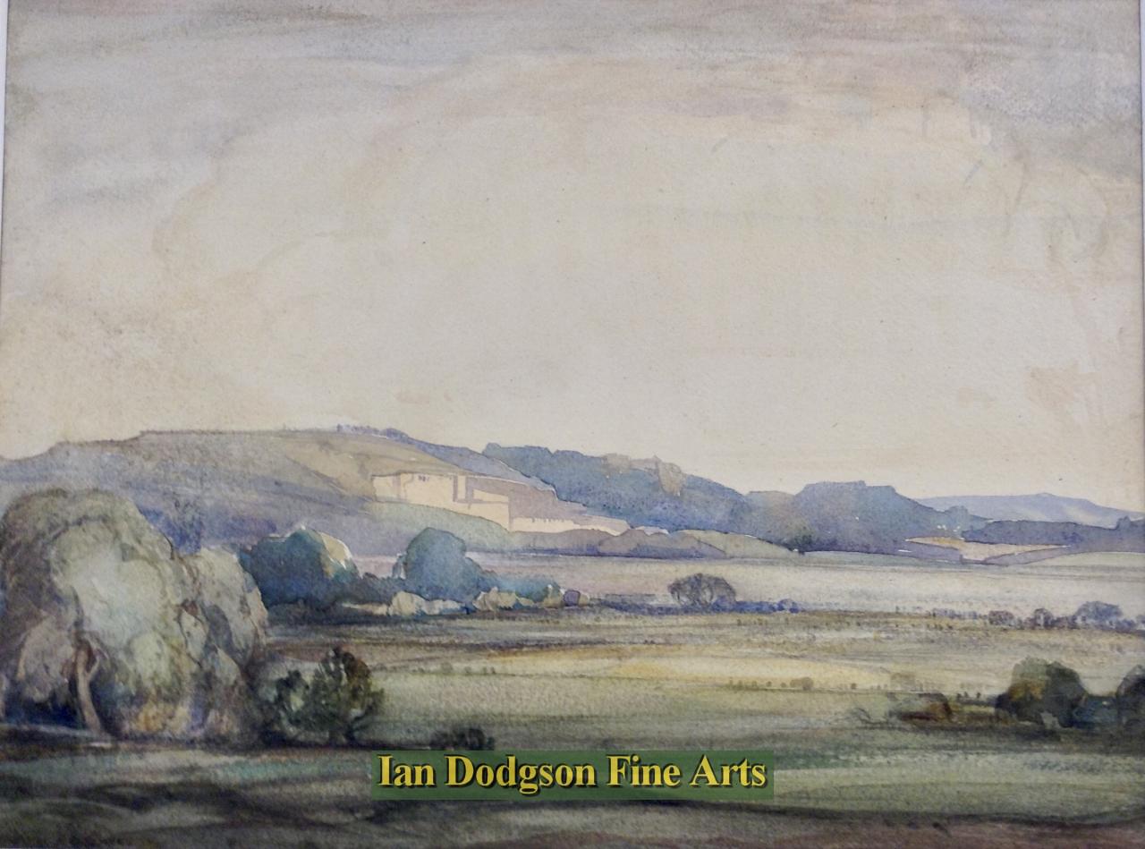 Robin Wallace - Whitbarrow Scar Watercolour (c1930)