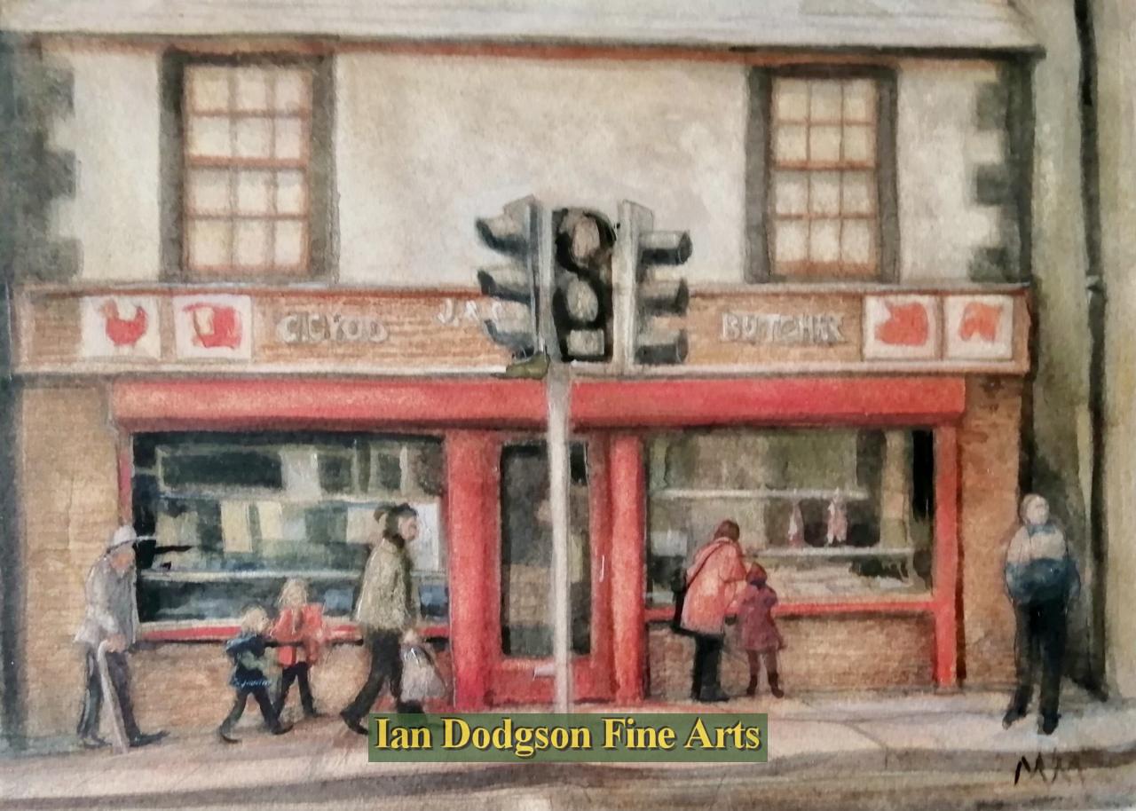Martin Morley - The old Butchers Shop Watercolour (2023)