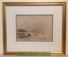 'David Cox Snr O.W.S. - Over the Bridge, North Wales.